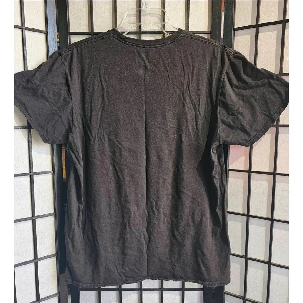 STAR WARS Mandalorian T-shirt Mens L Faded Black Grogu Mando Collectible‎